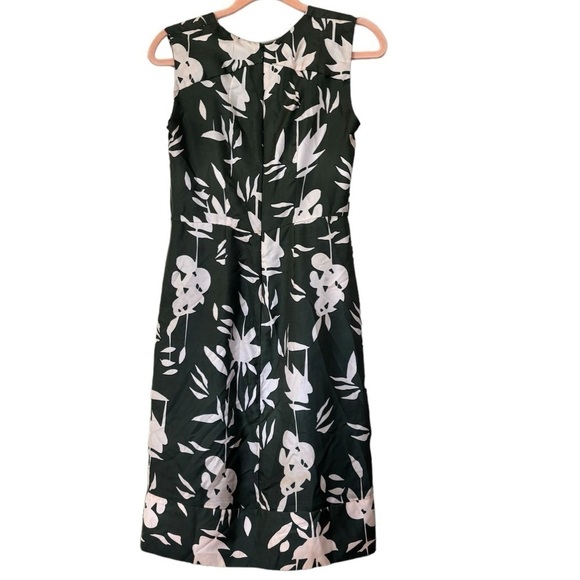 Marni 100% Silk Green Floral Tea Dress Women’s Size 2 Italian Flouce Feminine - Picture 2 of 16